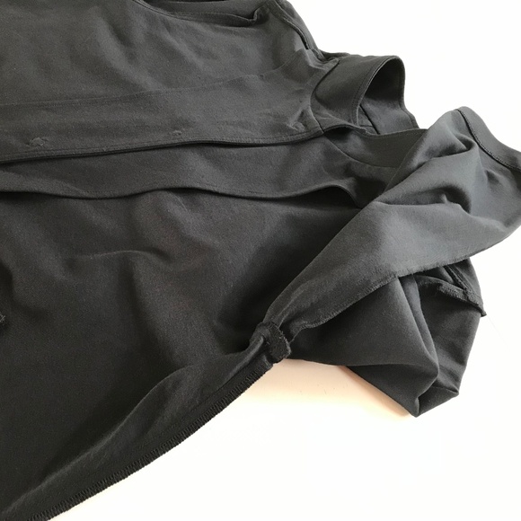 EILEEN FISHER COTTON PONTE STAND COLLAR BLACK JACKET - Picture 14 of 15